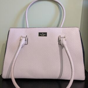 Kate Spade Cream Leather Tote Bag